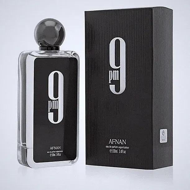 Afnan 9 PM Eau De Parfum Perfume For Men 3.4 Oz / 100 ml New