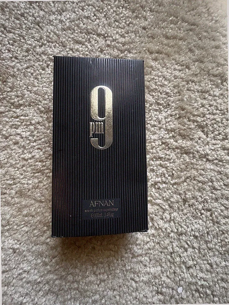 Afnan 9 PM Eau de Parfum Spray for Men 100 ml 3.4 fl oz Regular Size Fragrance
