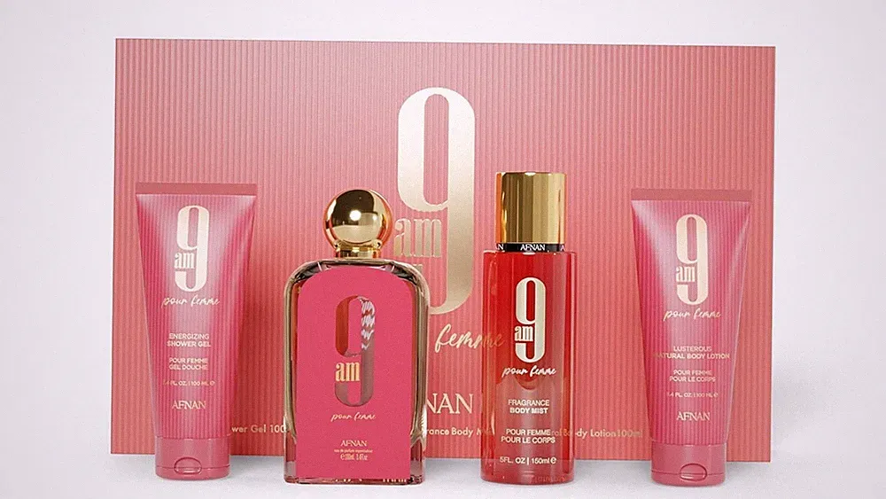 Afnan 9Am Women's Luxury Fragrance Set Eau De Parfum Shower Gel Lotion Mist