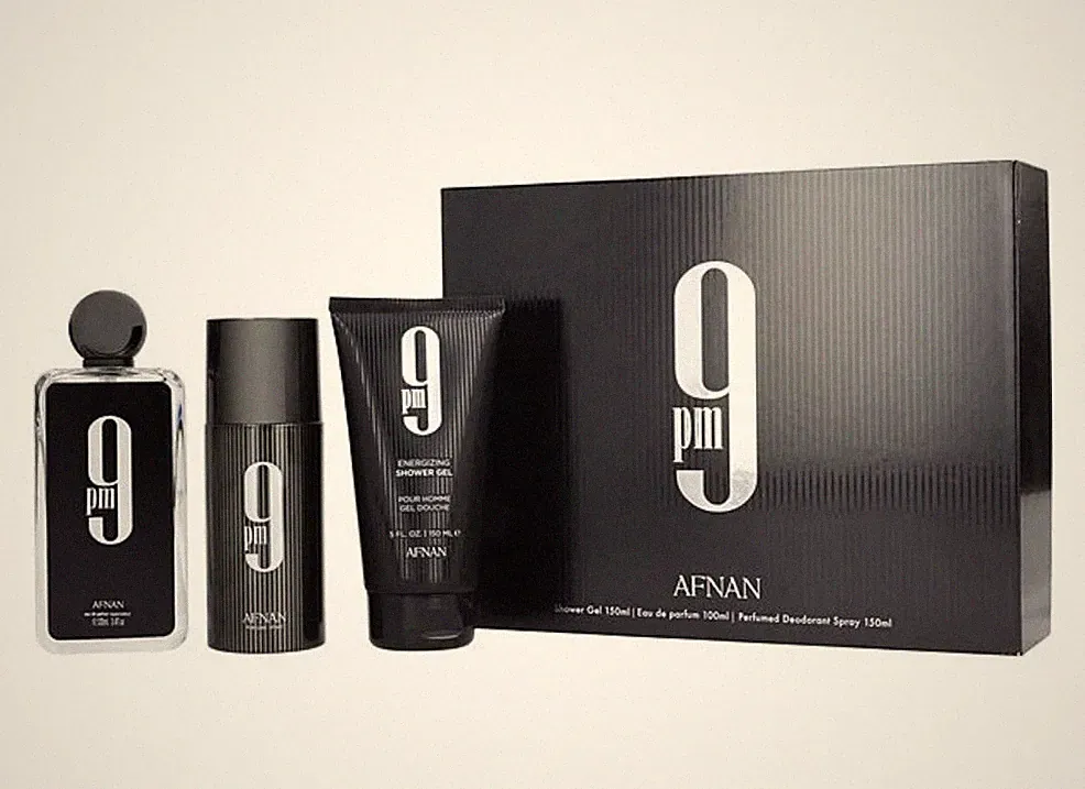 Afnan 9PM 3.4oz Men's 3-Piece Gift Set & Shower Gel & Deodorant Spray-BRAND NEW
