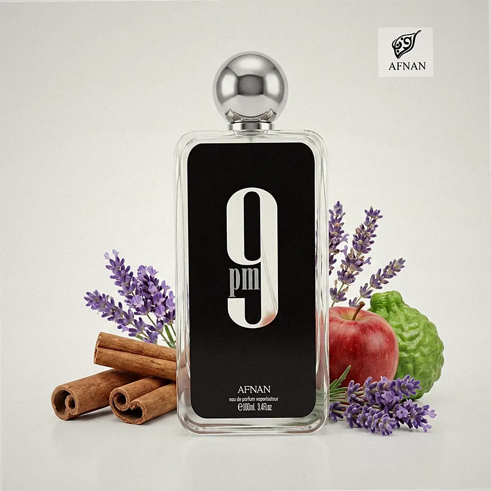 Afnan 9PM Eau De Parfum Spray for Men 3.4 oz 100ml New in Box Authentic