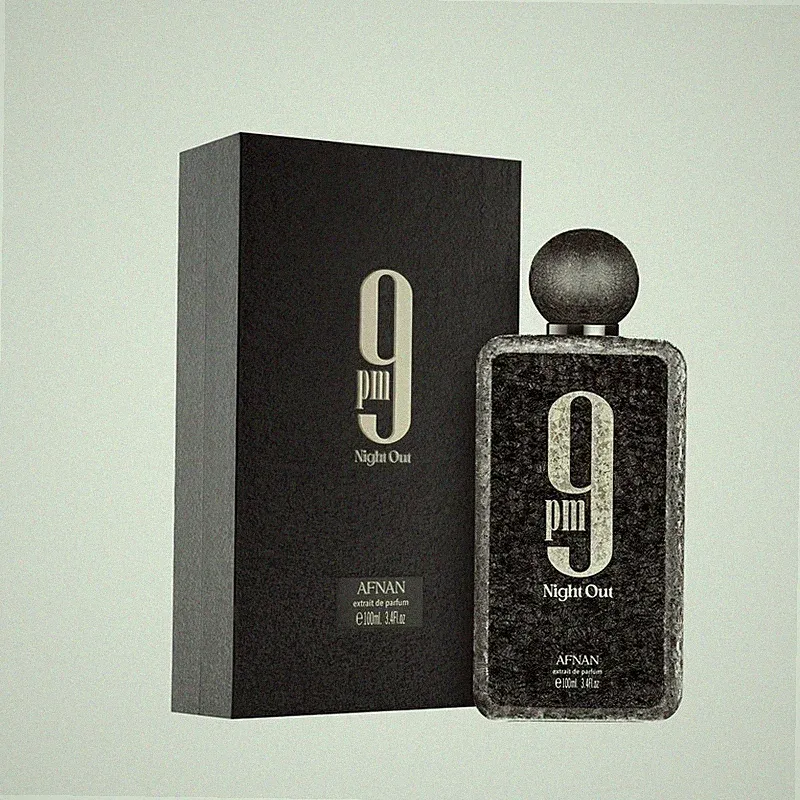 Afnan 9PM Night Out Extrait De Parfum 3.4oz 100ml Men New