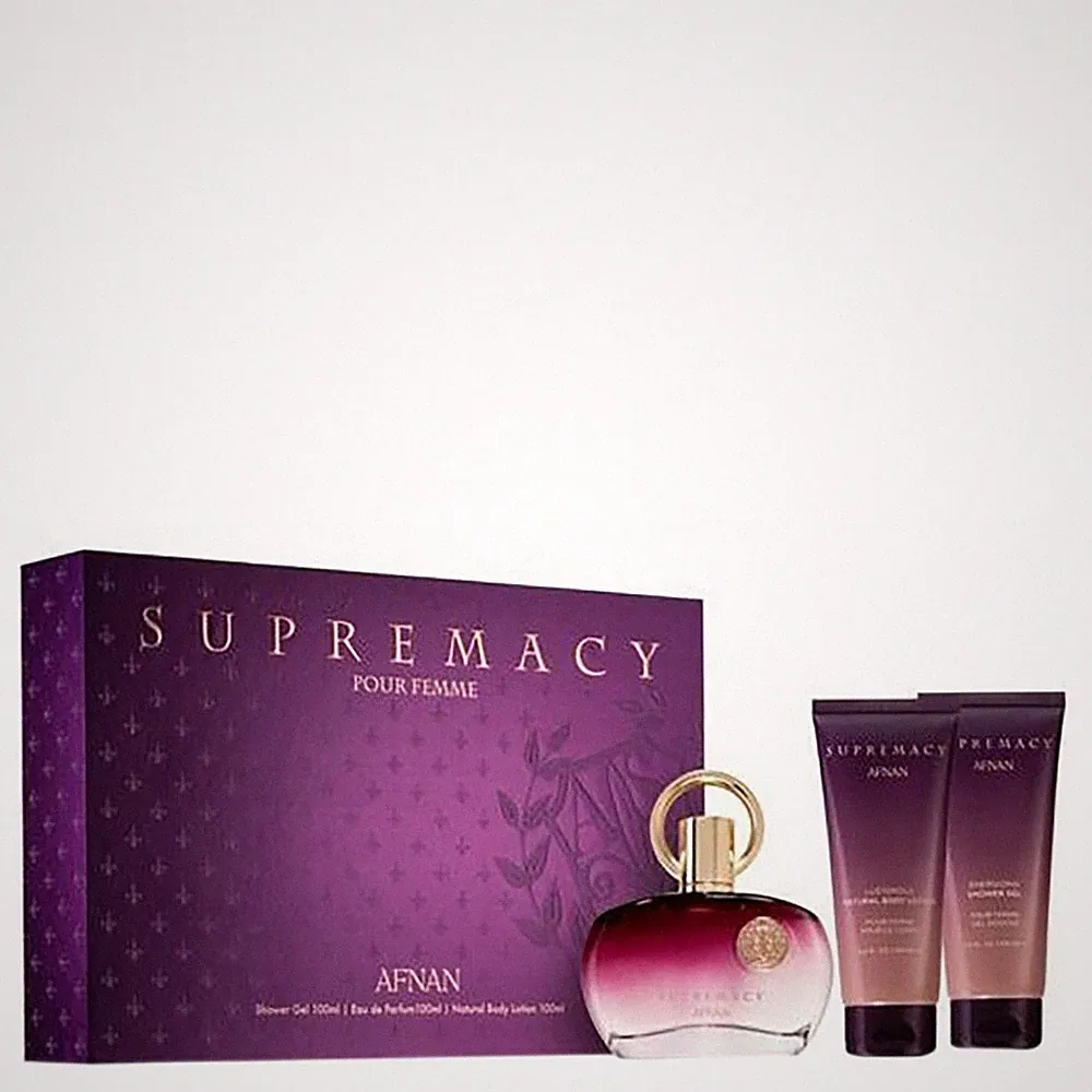 Afnan Ladies Supremacy Purple 3pcs EDP Gift Set Fragrances 6290171073000