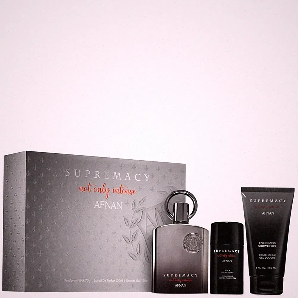 Afnan Men's Supremacy Not Only Intense 3pcs EDP Gift Set Fragrances