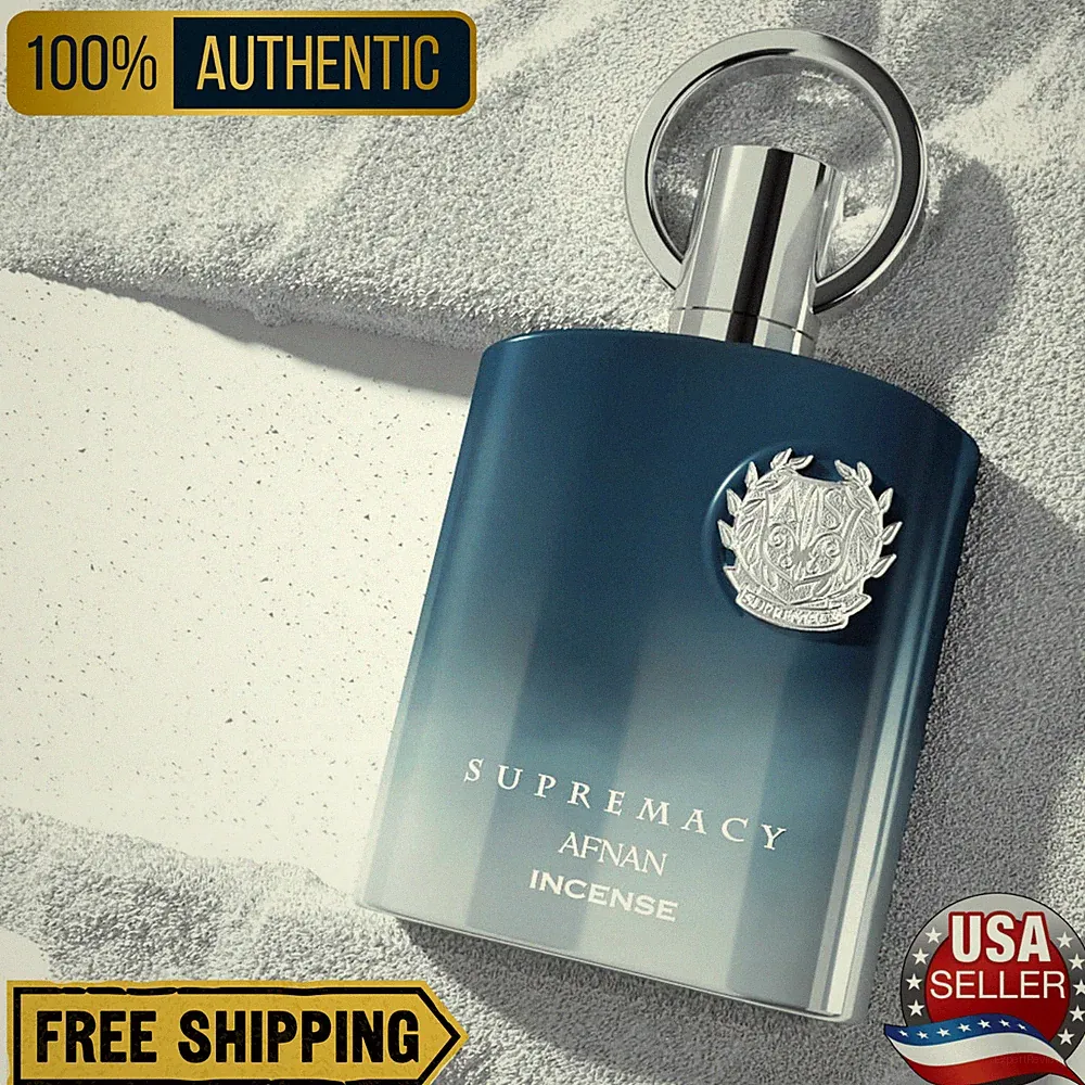 Afnan Supremacy Incense EDP 3.4 oz Cologne for Men Authentic Long-Lasting Scent