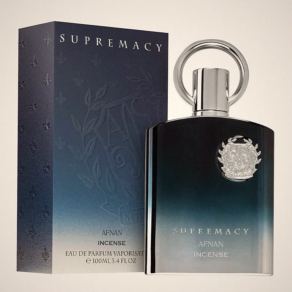 Afnan Supremacy Incense Unisex Eau De Parfum, 3.4 Oz, bergamot, oregano, pepper